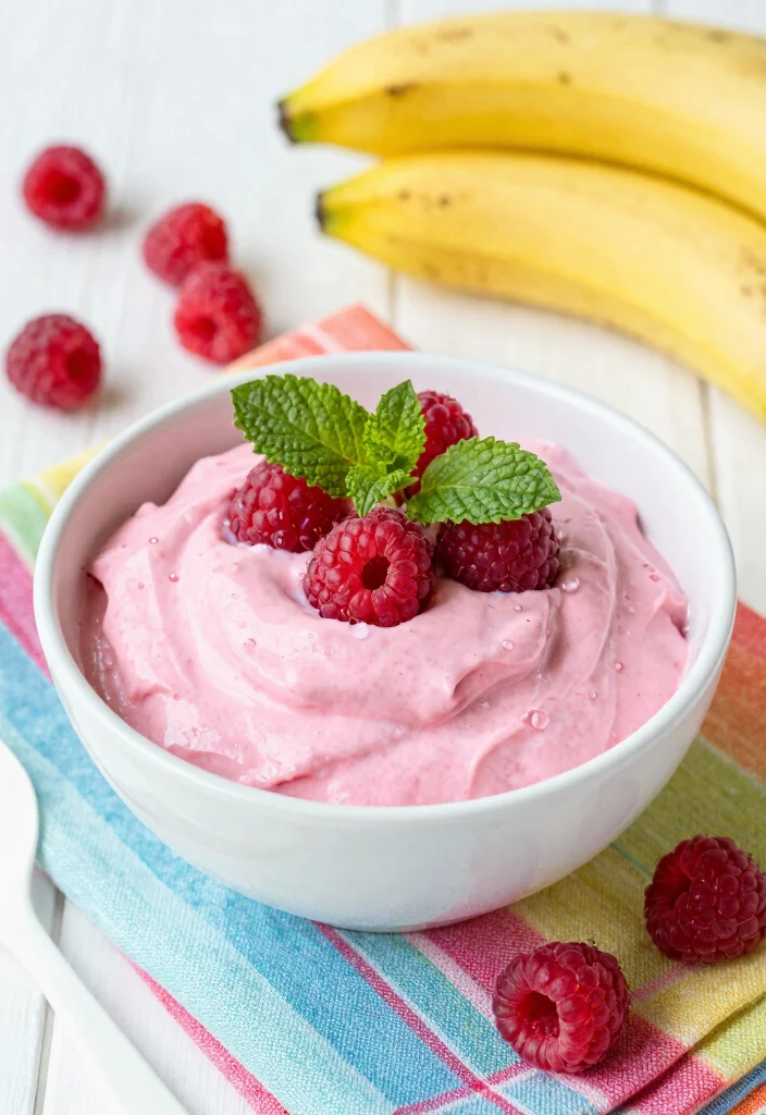 18 Gluten and Dairy Free Recipes for Desserts (Easy & Delicious) - 12. Vegan Raspberry Nice Cream 1