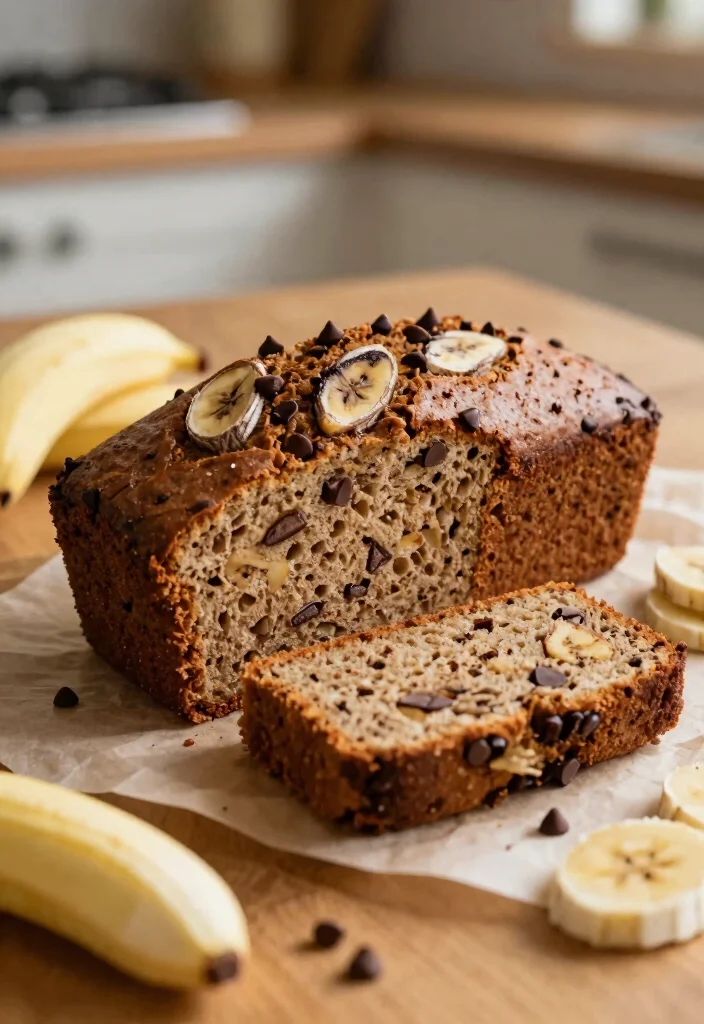 18 Gluten and Dairy Free Recipes for Desserts (Easy & Delicious) - 16. Chocolate Chip Banana Bread 1