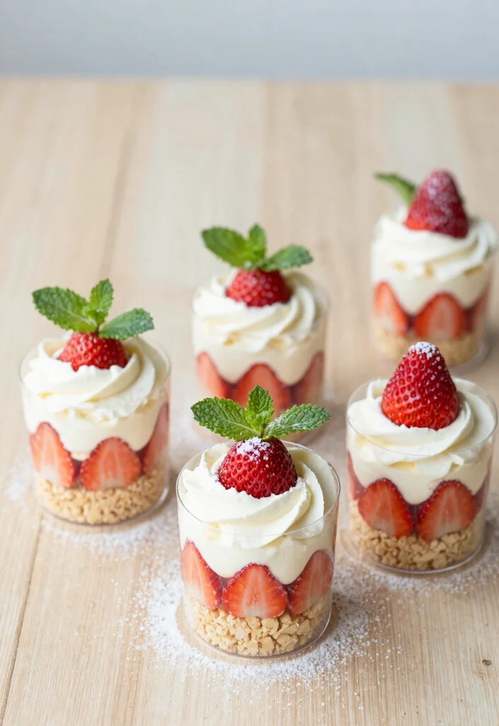 18 Gluten and Dairy Free Recipes for Desserts (Easy & Delicious) - 18. Strawberry Shortcake Cups 1