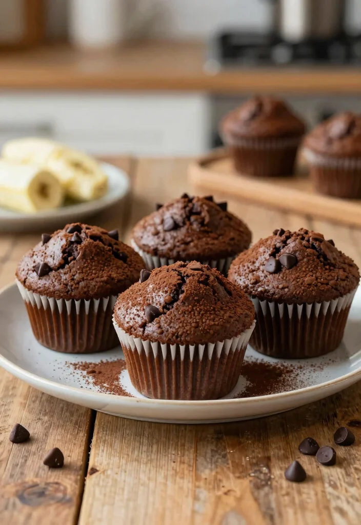 18 Vegan Dairy Free Gluten Free Recipes for Plant-Based Living - 16. Chocolate Banana Muffins 1