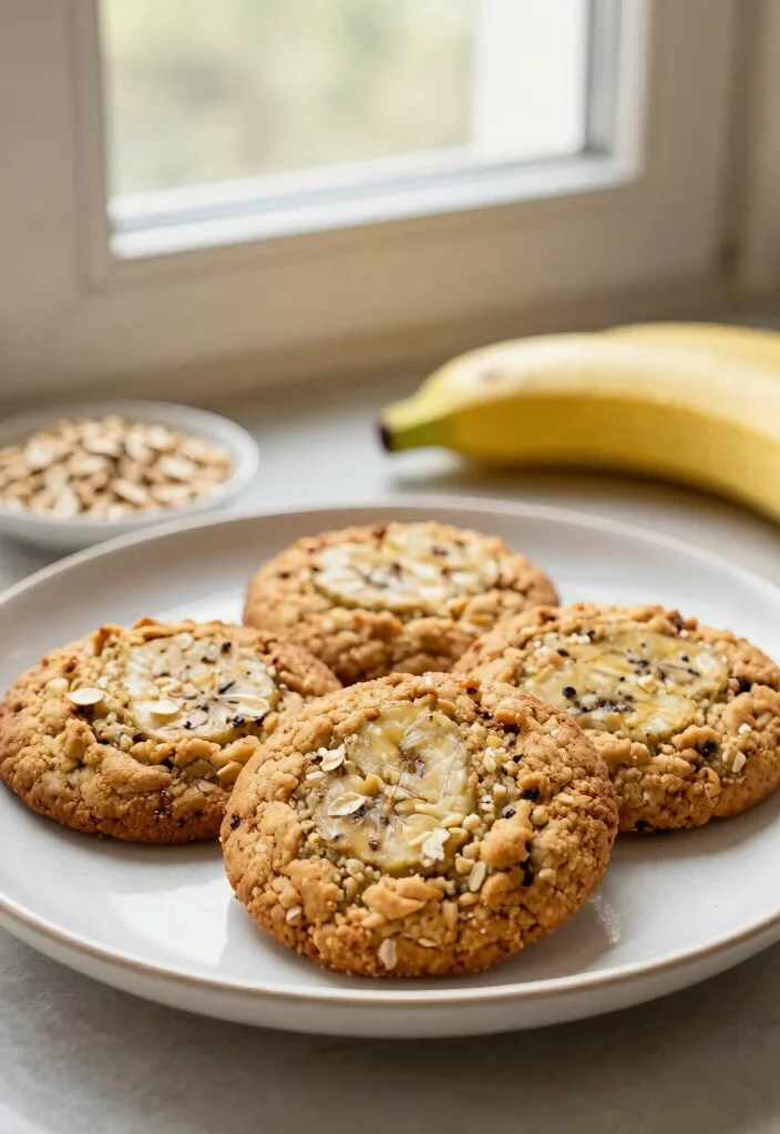 18 Vegan Dairy Free Gluten Free Recipes for Plant-Based Living - 3. Banana Oatmeal Cookies 1