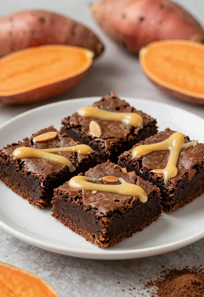 18 Vegan Dairy Free Gluten Free Recipes for Plant-Based Living - 8. Sweet Potato Brownies 1