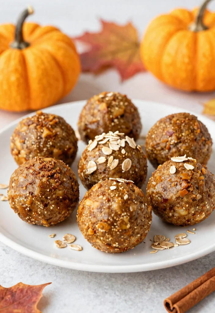 18 Vegan Dairy Free Gluten Free Recipes for Plant-Based Living - 9. Pumpkin Spice Energy Balls 1