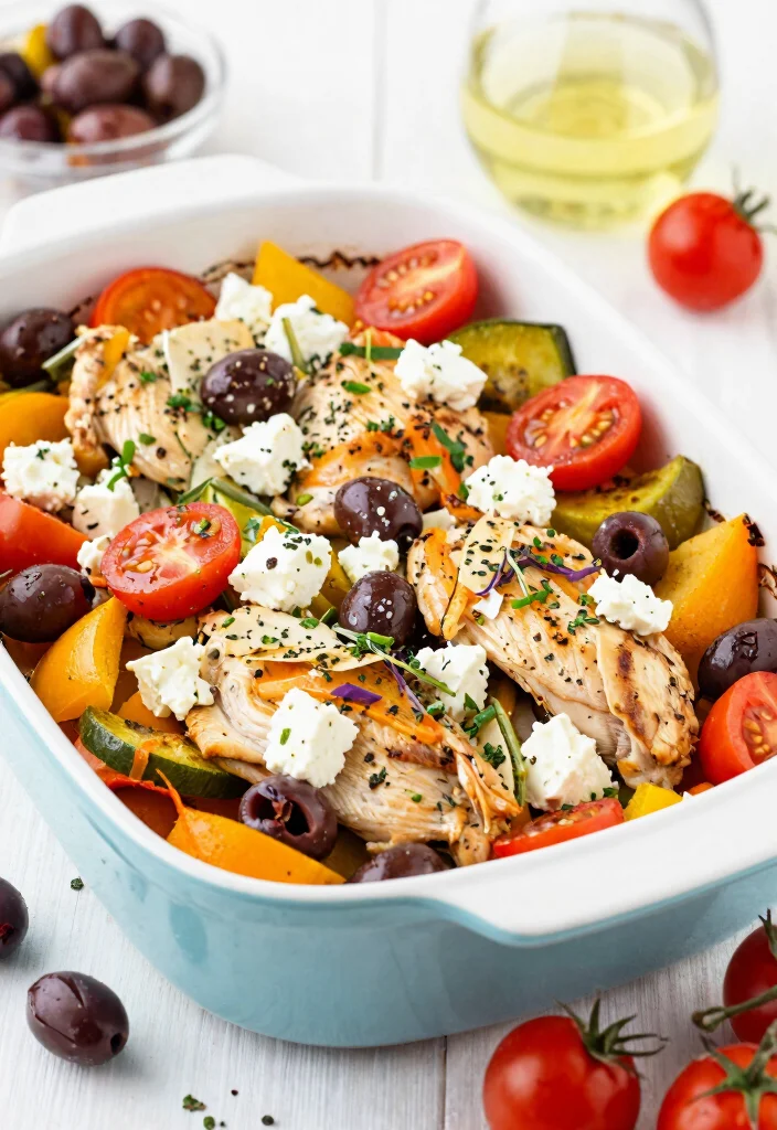 19 Gluten Free Casserole Recipes for Dinner You Can Make Ahead - 12. Greek Chicken Bake 1