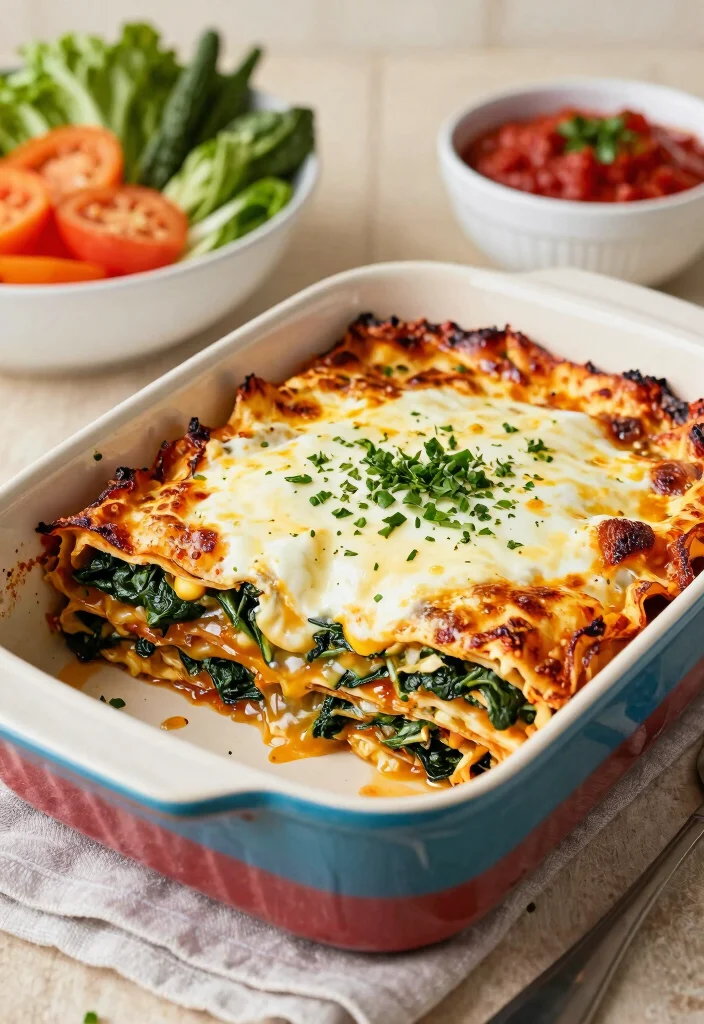 19 Gluten Free Casserole Recipes for Dinner You Can Make Ahead - 13. Veggie-Packed Lasagna Casserole 1