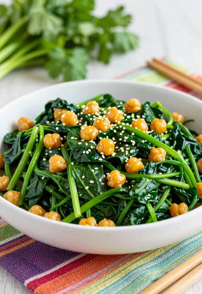 19 Gluten Free Dairy Free Recipes for Dinner That's Family-Friendly - 6. Spinach and Chickpea Stir-Fry 1