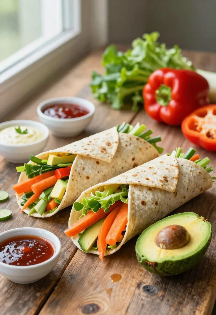 19 Gluten Free Dairy Free Recipes for Kids They'll Actually Eat - 1. Rainbow Veggie Wraps 1