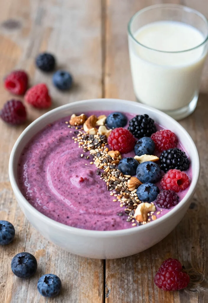 19 Gluten and Dairy Free Recipes Easy to Prepare Quickly - 10. Berry Smoothie Bowl 1