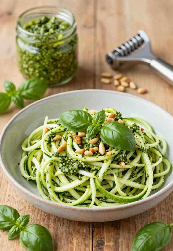19 Gluten and Dairy Free Recipes Easy to Prepare Quickly - 2. Zucchini Noodles with Pesto 1