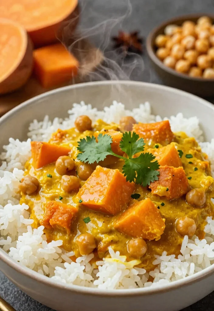 19 Gluten and Dairy Free Recipes Easy to Prepare Quickly - 3. Sweet Potato and Chickpea Curry 1