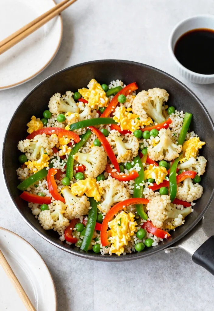 19 Gluten and Dairy Free Recipes Easy to Prepare Quickly - 4. Cauliflower Rice Stir-Fry 1