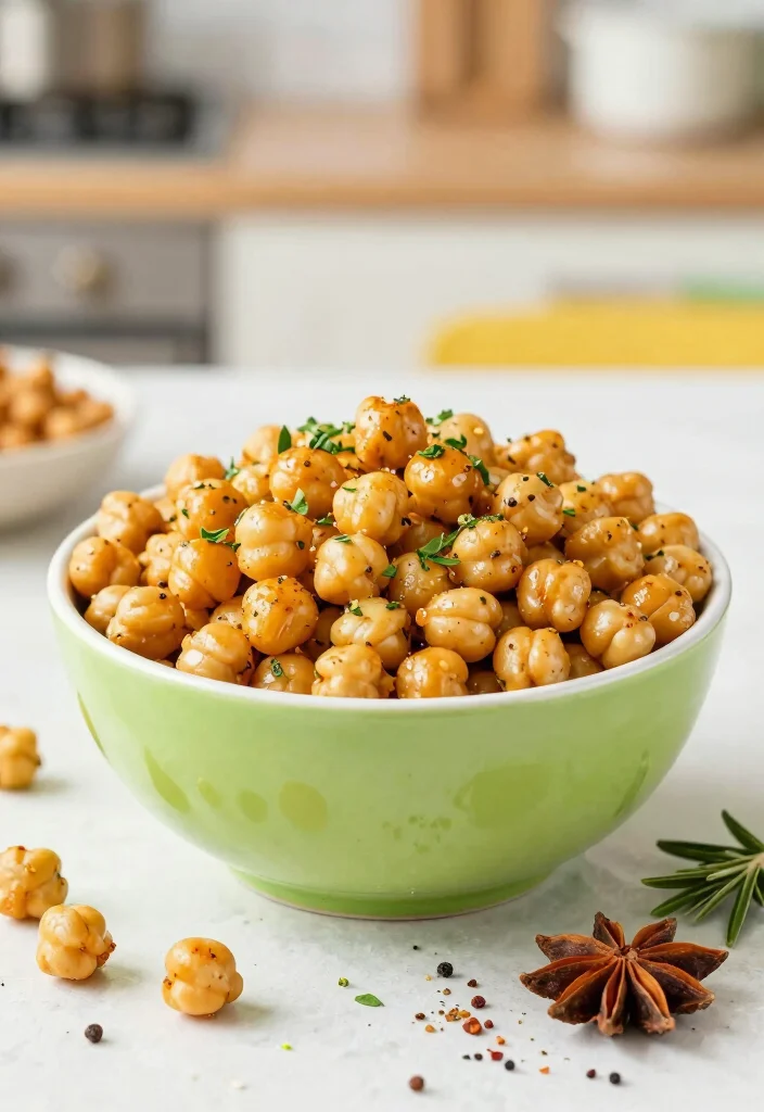 19 Gluten and Dairy Free Snack Recipes: Portable & Easy - 5. Roasted Chickpeas with Spices 1