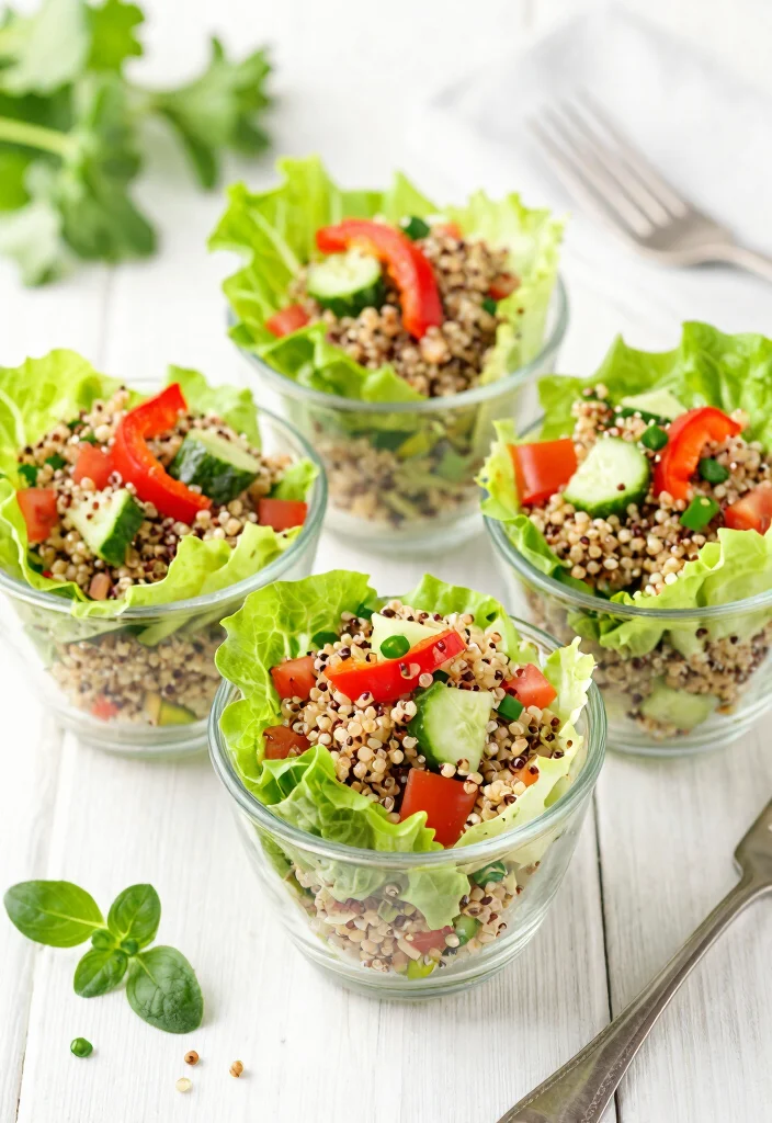 19 Gluten and Dairy Free Snack Recipes: Portable & Easy - 8. Quinoa Salad Cups 1