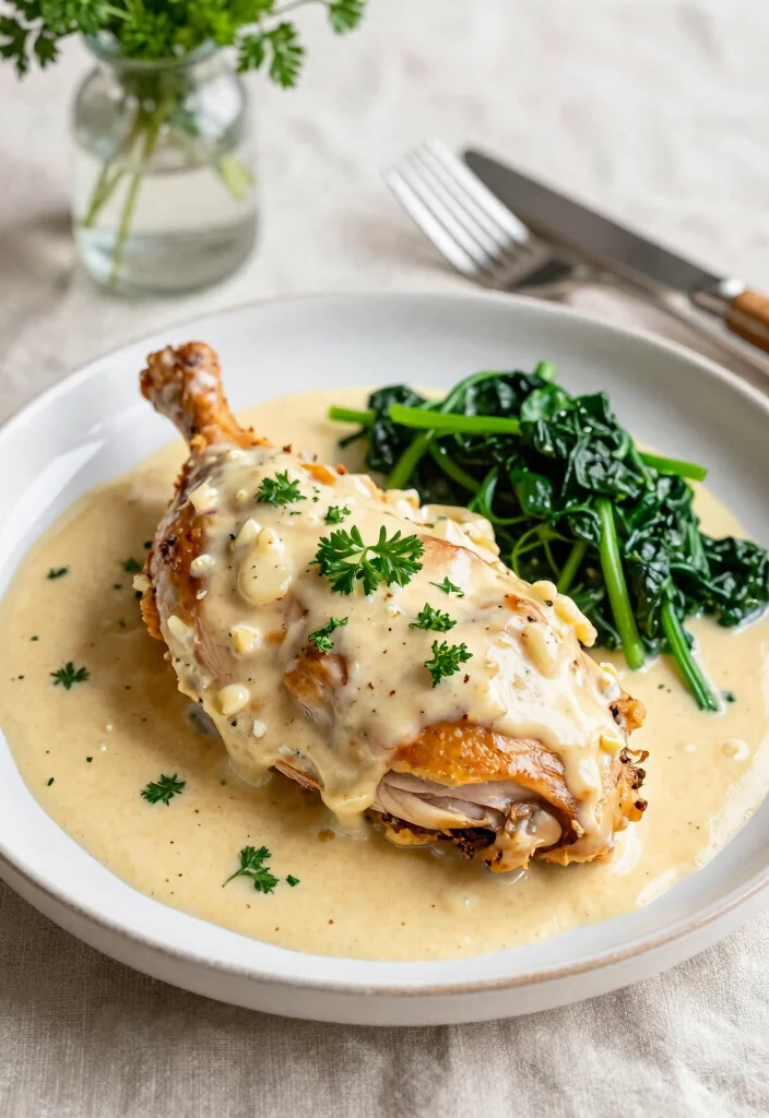 19 Low Carb Gluten Free Recipes for Dinner (Keto Approved) - 1. Creamy Garlic Parmesan Chicken 1