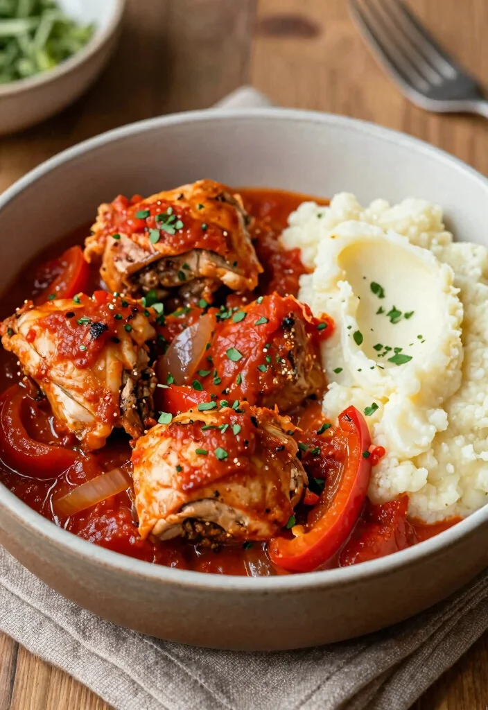 19 Low Carb Gluten Free Recipes for Dinner (Keto Approved) - 12. Chicken Cacciatore 1