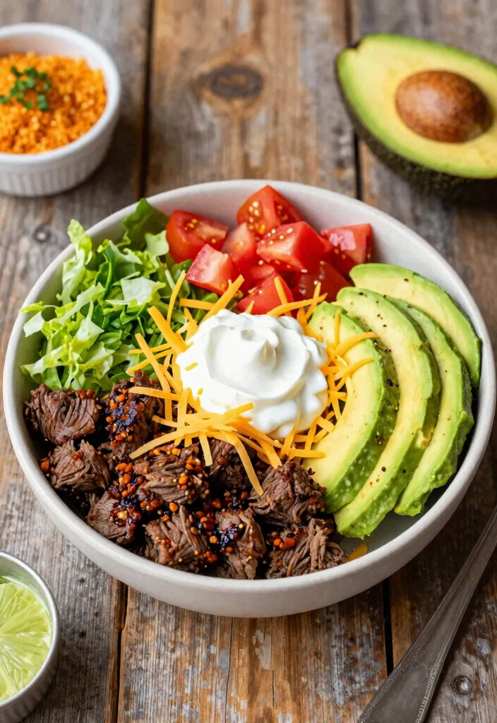 19 Low Carb Gluten Free Recipes for Dinner (Keto Approved) - 13. Taco Bowl 1