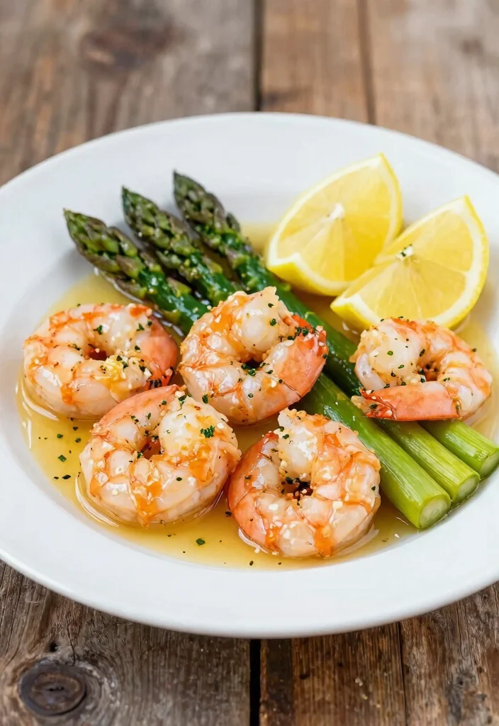 19 Low Carb Gluten Free Recipes for Dinner (Keto Approved) - 16. Garlic Butter Shrimp and Asparagus 1