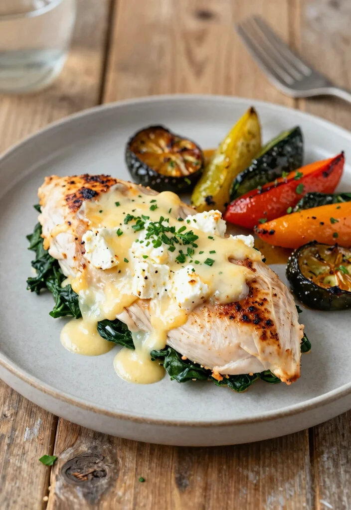 19 Low Carb Gluten Free Recipes for Dinner (Keto Approved) - 19. Spinach and Feta Stuffed Chicken 1