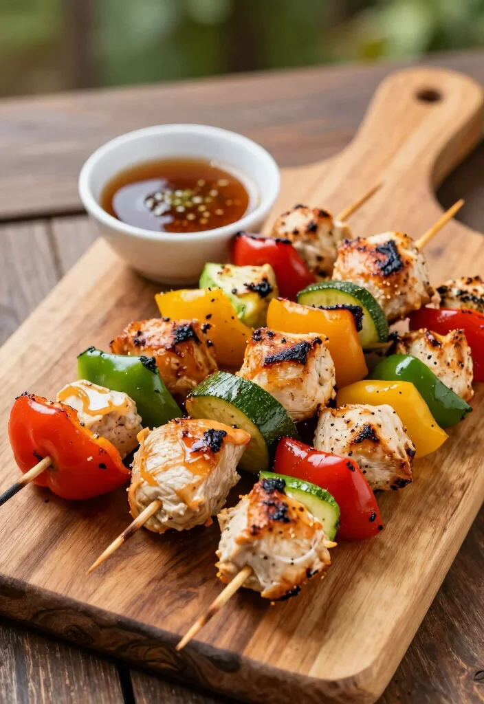 19 Low Carb Gluten Free Recipes for Dinner (Keto Approved) - 7. Chicken and Veggie Skewers 1