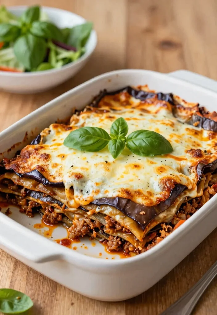 19 Low Carb Gluten Free Recipes for Dinner (Keto Approved) - 8. Eggplant Lasagna 1