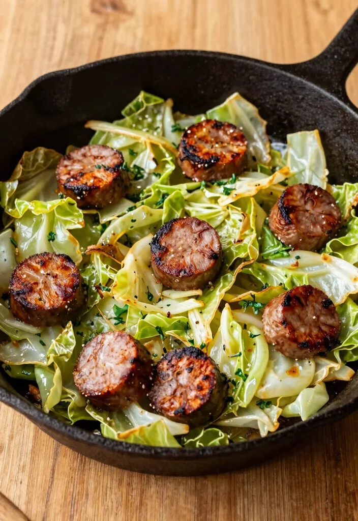 19 Simple Gluten Free Meals Ready in 30 Minutes or Less - 18. Simple Cabbage and Sausage Skillet 1
