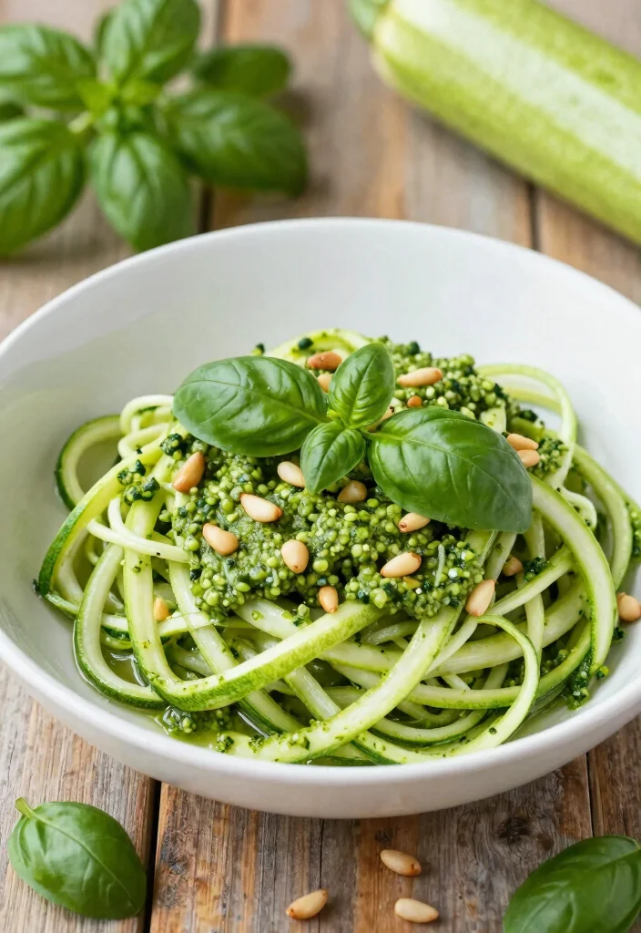 19 Simple Gluten Free Meals Ready in 30 Minutes or Less - 2. Zucchini Noodles with Pesto 1