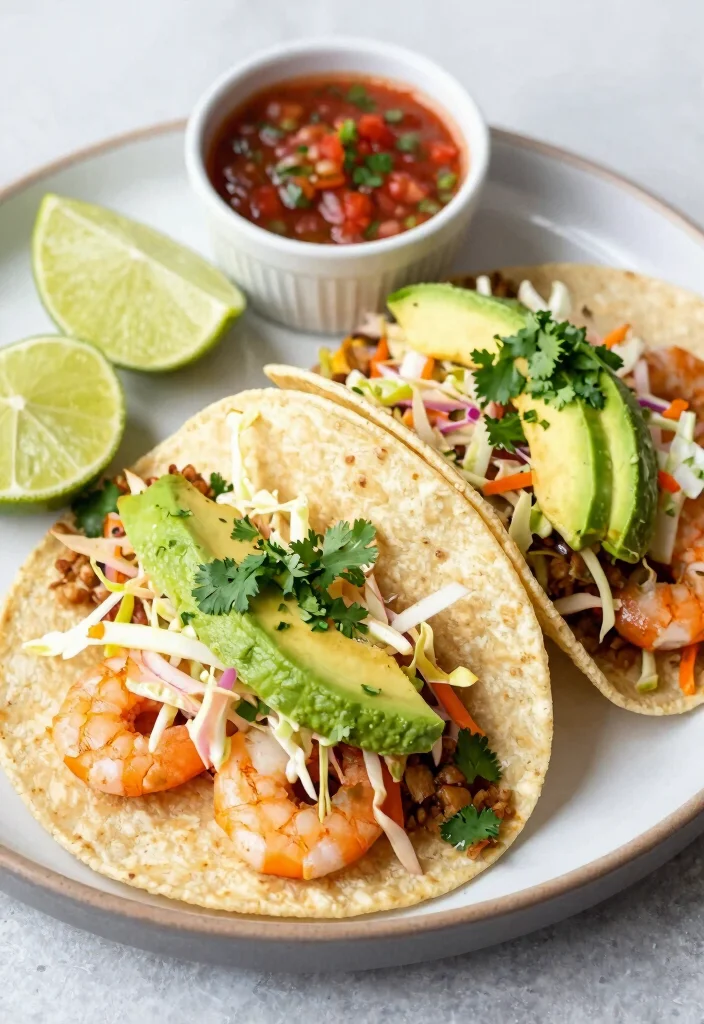 19 Simple Gluten Free Meals Ready in 30 Minutes or Less - 5. Shrimp Tacos with Cabbage Slaw 1