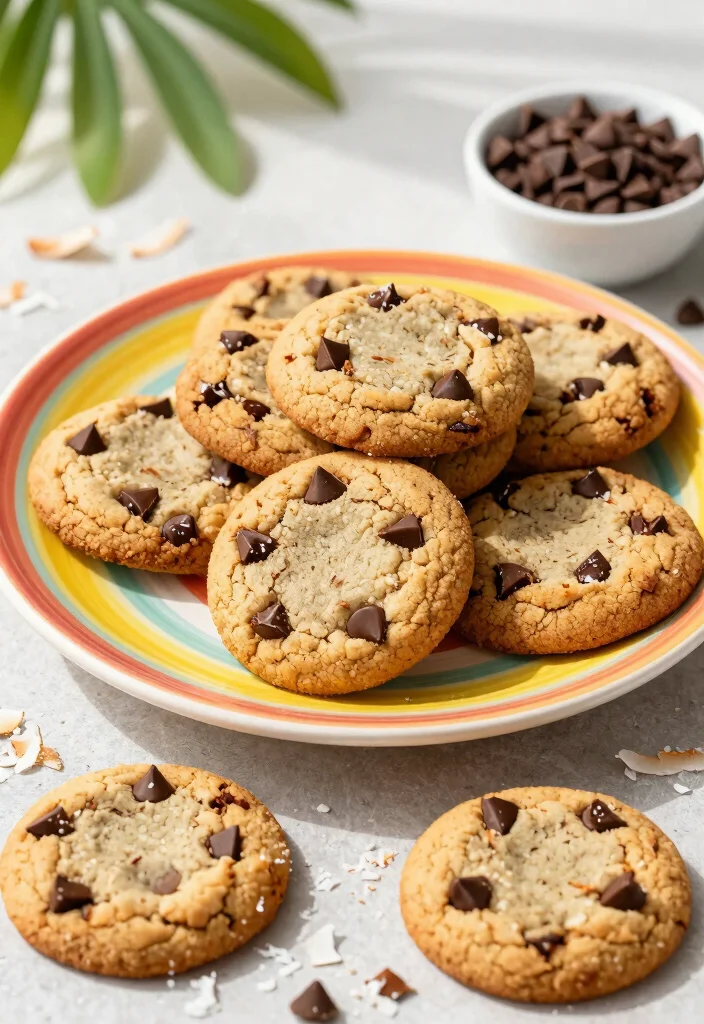 20 Gluten Free Cookie Recipes: Easy & Delicious Options - 9. Chocolate Chip Coconut Cookies 1