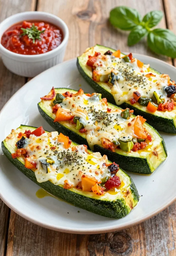 20 Gluten Free Dinner Recipes for Family That Kids Will Approve - 4. Pizza Zucchini Boats 1