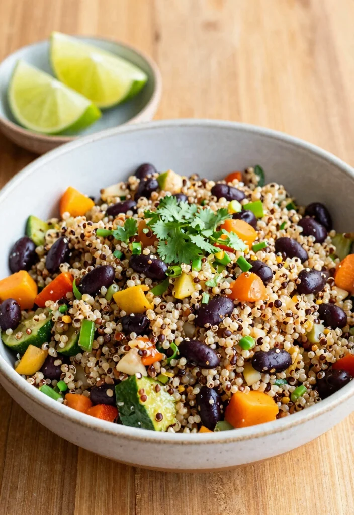 20 Gluten Free Dinner Recipes for Family That Kids Will Approve - 5. Quinoa and Black Bean Salad 1