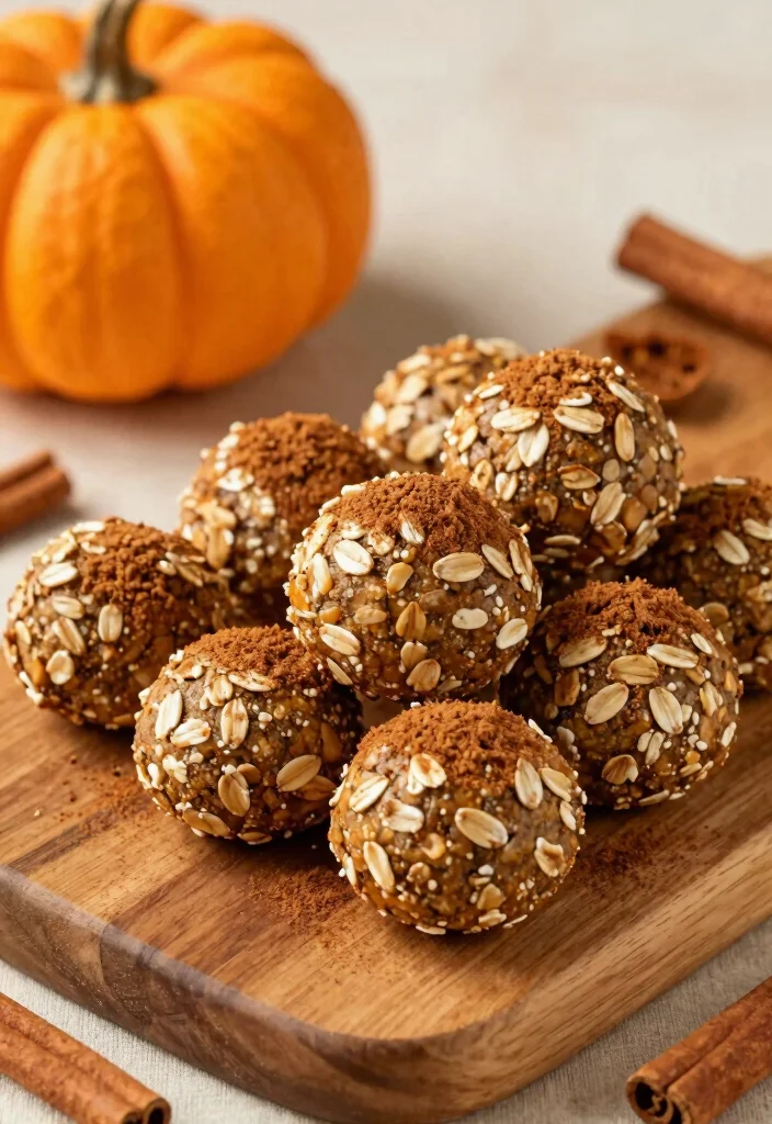 20 Gluten Free Recipes Easy Celiac Desserts (No-Fail Options) - 10. Pumpkin Spice Energy Bites 1