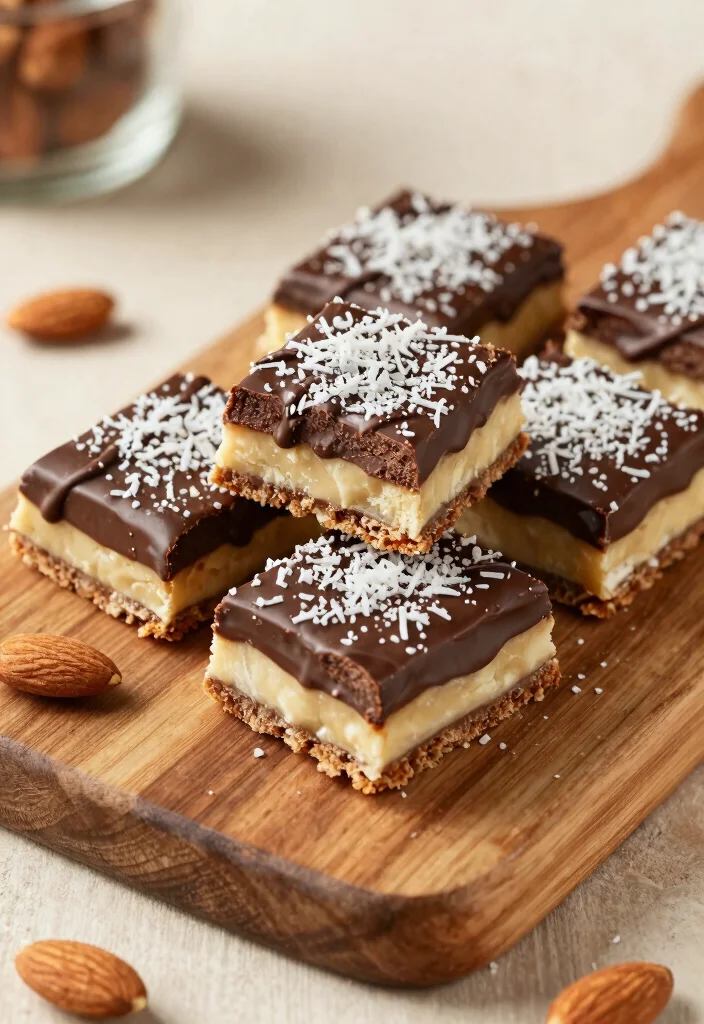 20 Gluten Free Recipes Easy Celiac Desserts (No-Fail Options) - 16. Almond Joy Bars 1
