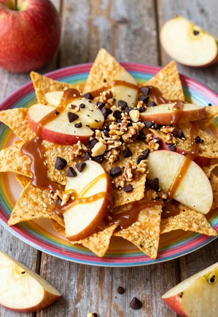 20 Gluten Free Recipes Easy Celiac Desserts (No-Fail Options) - 19. Caramel Apple Nachos 1