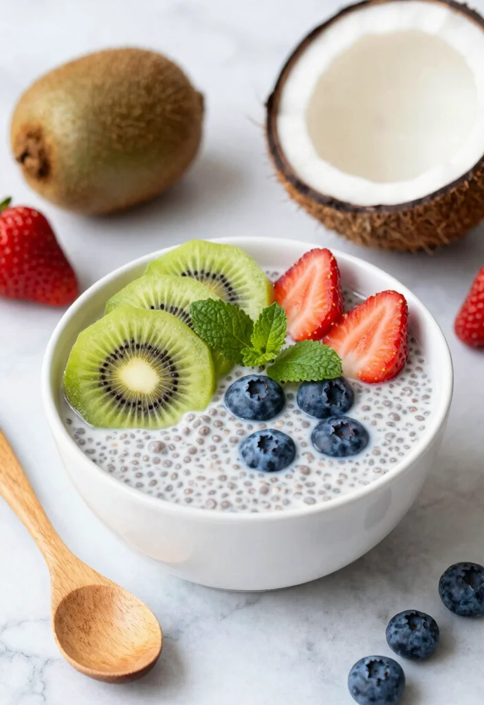 20 Gluten Free Recipes Easy Celiac Desserts (No-Fail Options) - 2. Coconut Chia Pudding 1