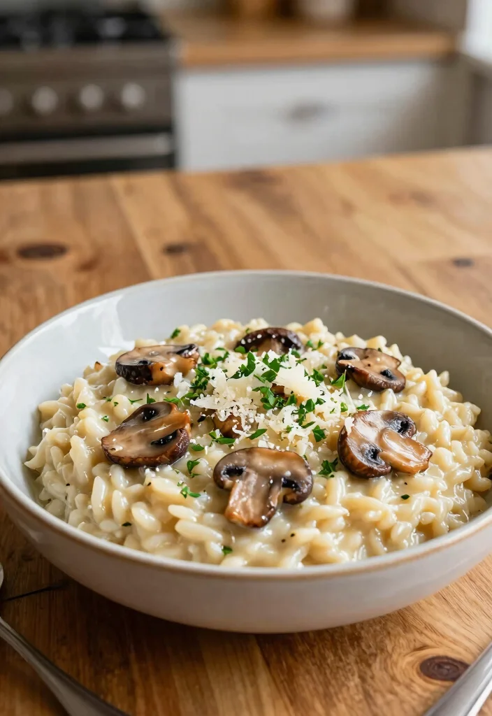 20 Gluten Free Recipes for Dinner: Healthy & Quick Solutions - 10. Creamy Mushroom Risotto 1