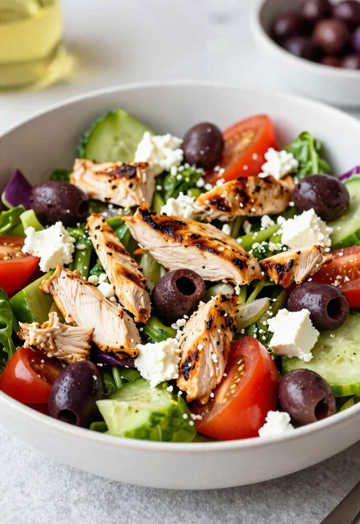 20 Gluten Free Recipes for Dinner: Healthy & Quick Solutions - 11. Greek Salad with Grilled Chicken 1