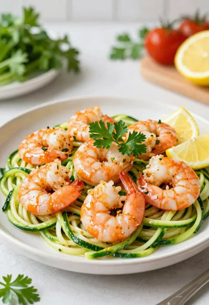 20 Gluten Free Recipes for Dinner: Healthy & Quick Solutions - 2. Lemon Garlic Shrimp with Zoodles 1