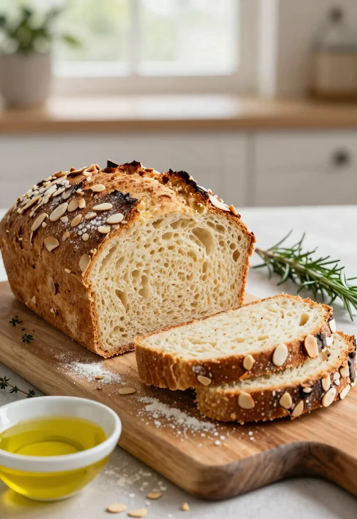 20 Gluten and Dairy Free Bread Recipes for Homemade Goodness - 1. Savory Almond Flour Bread 1