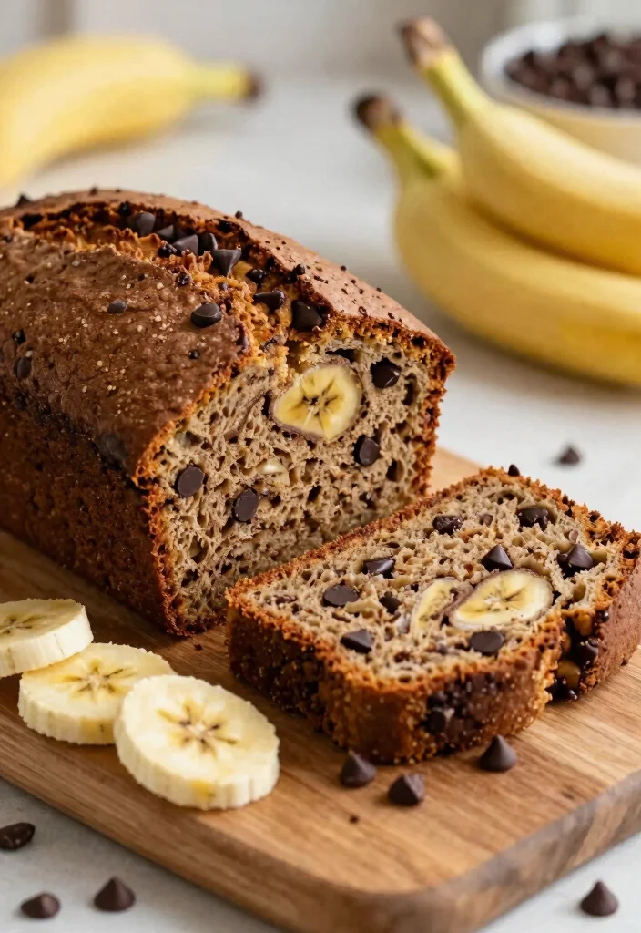 20 Gluten and Dairy Free Bread Recipes for Homemade Goodness - 17. Chocolate Chip Banana Bread 1