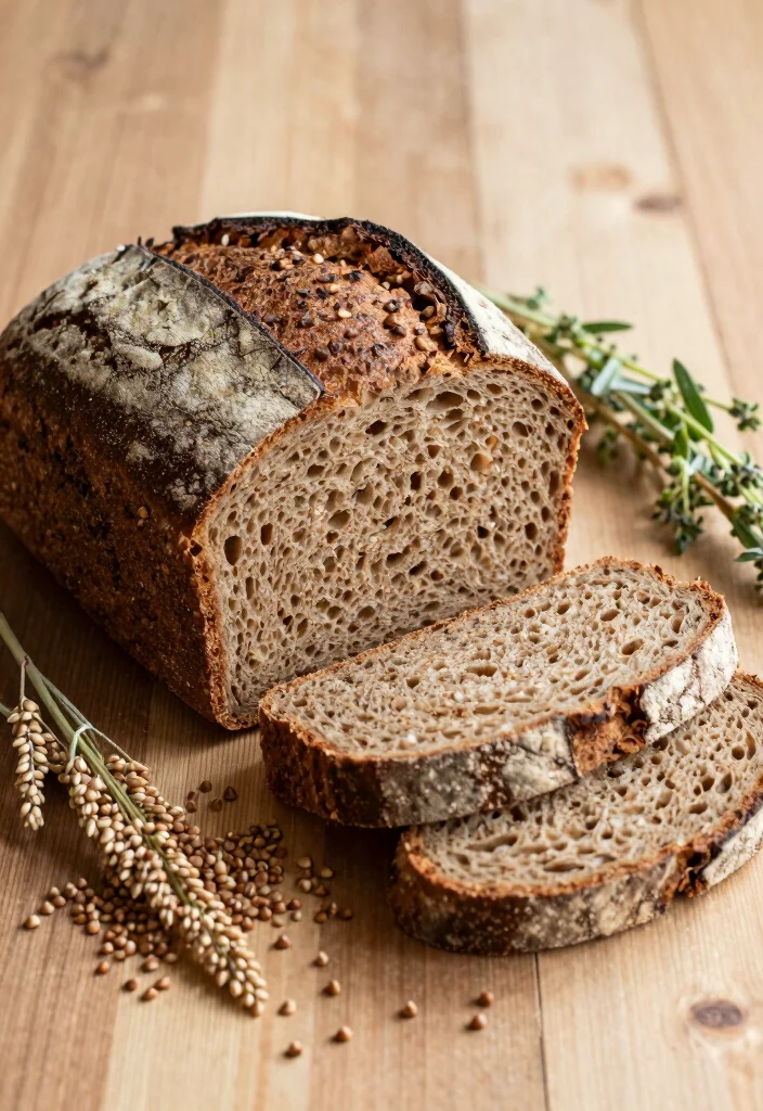 20 Gluten and Dairy Free Bread Recipes for Homemade Goodness - 3. Hearty Buckwheat Bread 1