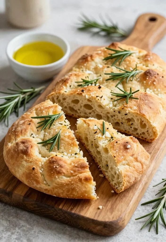 20 Gluten and Dairy Free Bread Recipes for Homemade Goodness - 6. Rosemary Garlic Focaccia 1