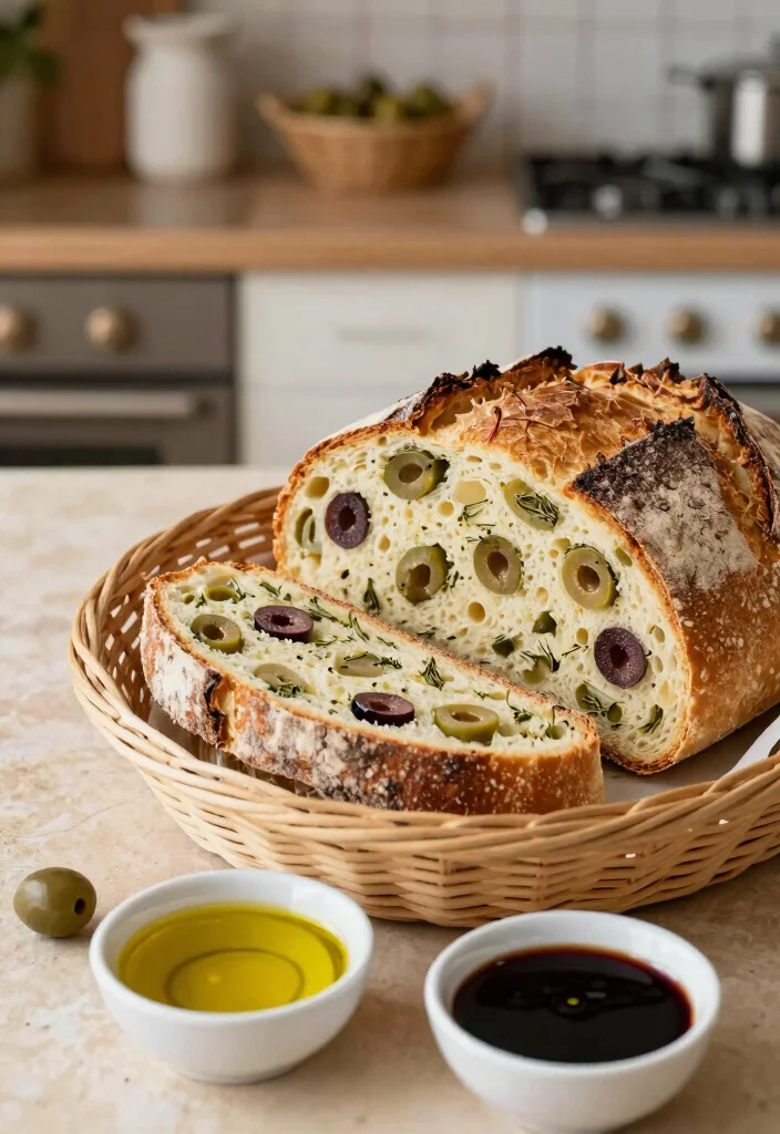 20 Gluten and Dairy Free Bread Recipes for Homemade Goodness - 9. Mediterranean Olive Bread 1