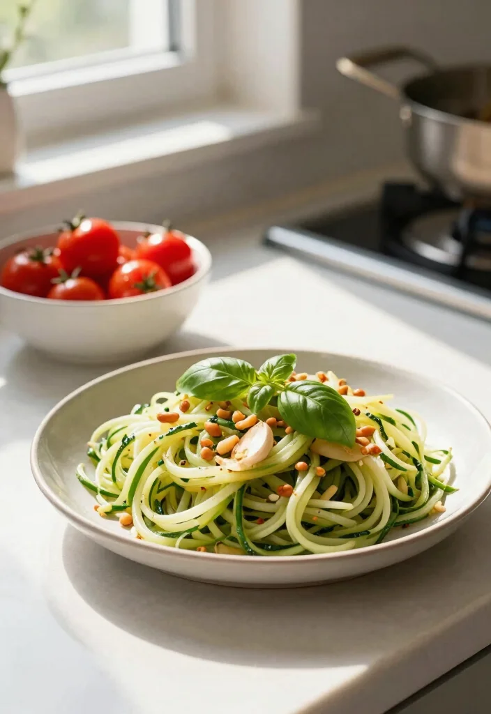 20 Gluten and Dairy Free Recipes for Dinner: Easy Meals - 6. Garlic & Basil Zoodles 1