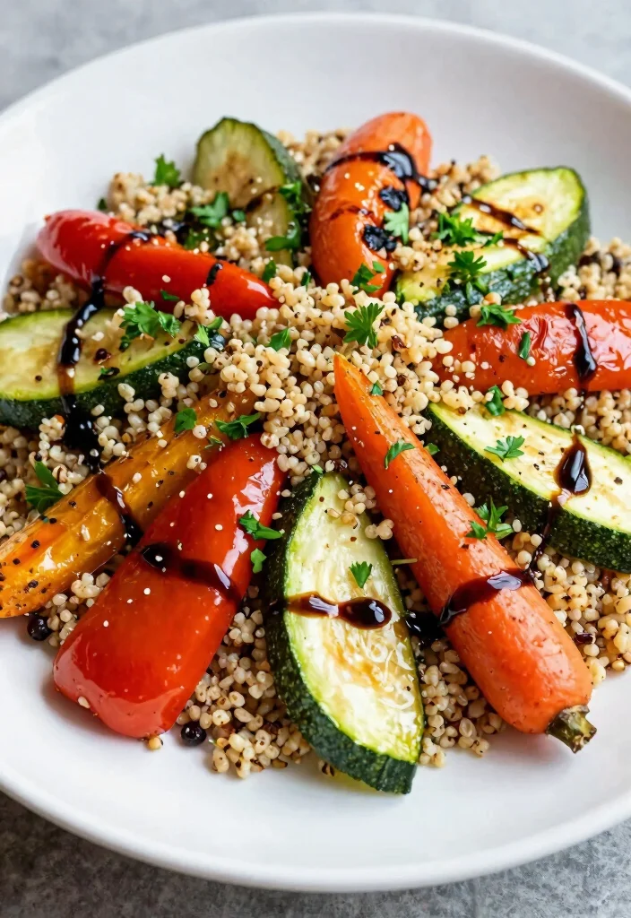 20 Gluten and Dairy Free Recipes for Dinner: Easy Meals - 8. Roasted Vegetable & Quinoa Salad 1
