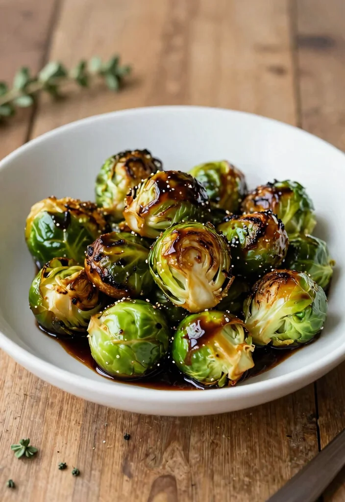 20 Healthy Gluten Free Recipes for Easy Weeknight Meals - 14. Balsamic Glazed Brussels Sprouts 1