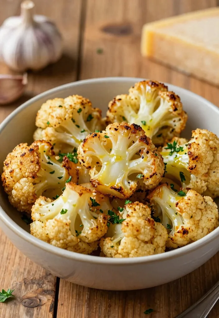 20 Healthy Gluten Free Recipes for Easy Weeknight Meals - 19. Garlic Parmesan Roasted Cauliflower 1