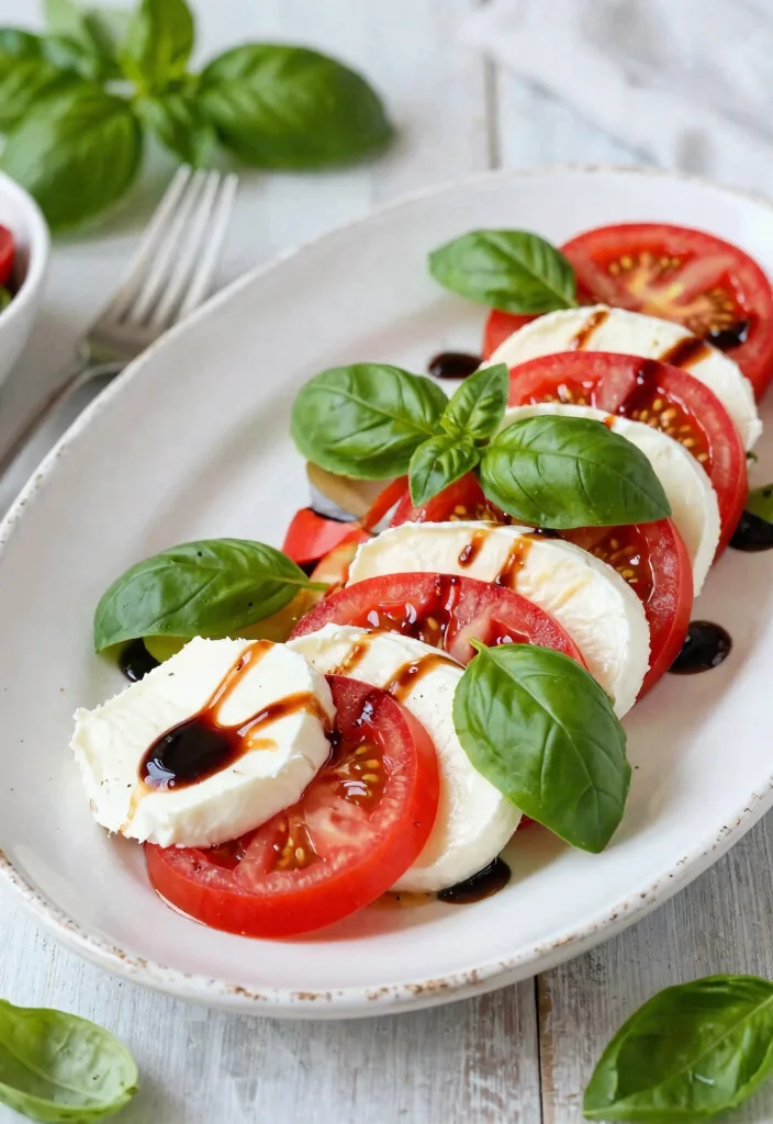 20 Healthy Gluten Free Recipes for Easy Weeknight Meals - 20. Caprese Salad with Balsamic Glaze 1