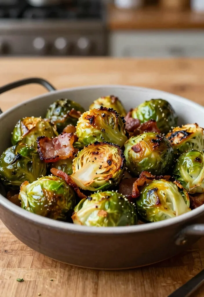 20 Low Carb Gluten Free Dairy Free Recipes for Keto-Friendly Diets - 12. Roasted Brussels Sprouts with Bacon 1