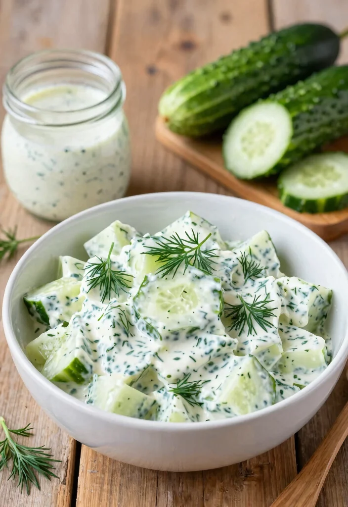 16 Creamy Dill Cucumber Salad Recipes for Summer Meals - 1. Classic Creamy Dill Cucumber Salad 1