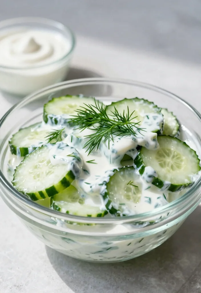 16 Creamy Dill Cucumber Salad Recipes for Summer Meals - 5. Creamy Dill Cucumber Salad with Yogurt 1